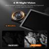 WOLFBOX i07 3 Channel Dash Cam Built-in WiFi GPS, 4K Dash Camera Front and Inside, 1440P+1080P+1080P Triple Car Camera with 3" LCD Screen, 32GB Card Included, IR Night Vision, 24H Parking Mode view 4