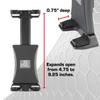Bulletpoint Mounting Solutions Universal Tablet Mount for Truck Compatible with Apple iPad & Samsung Tablets - 20mm Integrated Ball with 7cm Matte Carbon Fiber + Kevlar Mounting Arm view 3