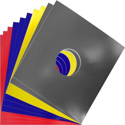 (10) 12" Record Jackets with Hole - Combo Color Listing - Protect Against Dust and Wear!