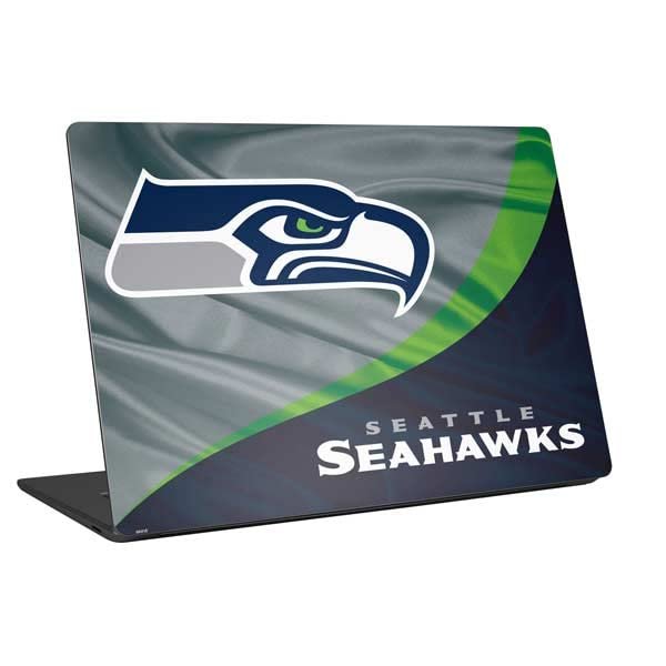 Skinit Laptop Decal Skin Compatible with Universal Laptop 12in (9.8 x 6.8in) - Officially Licensed NFL Seattle Seahawks Design