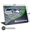 Skinit Laptop Decal Skin Compatible with Universal Laptop 12in (9.8 x 6.8in) - Officially Licensed NFL Seattle Seahawks Design view 2