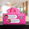 Arkwright Smart Rags in Box - (Pack of 50) Lint Free Microfiber Cleaning Cloth, Scratch & Streak-Free, Dispensable Wash Towels for Cars, Window Glass, and Auto Shop, 12 x 12 in, Pink view 4