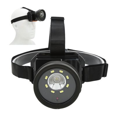 FILFEEL Head Mounted Action Camera with Led Headlamp Design, 1080P Video Camcorder Head Strap Camera, Night Vision Hands for Outdoor Sport