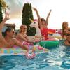 Budweiser Bluetooth Pool Floatie Speaker - Portable Bluetooth Speaker - Water Resistant - Air Pump Included - Drink Holder view 3