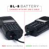 BTECH GMRS-V2 5W 200 Fully Customizable Channels GMRS Two-Way Radio. USB-C Charging, IP54 Weatherproof, Repeater Compatible, Dual Band Scanning (VHF/UHF), FM Radio, & NOAA Weather Broadcast Receiver view 3
