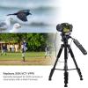 Kiorafoto Camera Tripod + Rain Covers: 2-in-1 Compact Lightweight Tripod with Detachable Remote Control Pan Bar (Replaces Sony VCT-VPR1) for Sony Cameras/Camcorders, Black view 2