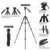 Kiorafoto Camera Tripod + Rain Covers: 2-in-1 Compact Lightweight Tripod with Detachable Remote Control Pan Bar (Replaces Sony VCT-VPR1) for Sony Cameras/Camcorders, Black view 4