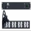 Lowell ACR-209-S Power Distribution Panel; 9 (20A) x Outlets; 120VAC; Basic Surge Protection with LED Status Indicator; 9ft. Attached Power Cord; with NEMA 5-20P Plug; Lighted Rocker On/Off Switch view 1