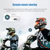 FreedConn FX Motorcycle Bluetooth Headset with Music Sharing, 2pcs FX 10 Riders 1500m Group Helmet Bluetooth Intercom with Noise Cancellation/FM Radio, /Universal Pairing/Silver Ultra-Thin Body view 4