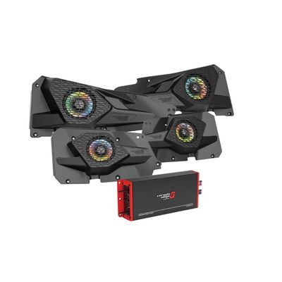 Cerwin Vega 2014 and Up Razor 4DR Kit 4 Channel Amplifier Car Audio 2 or 4 Ohm Amp Compact Voice Subwoofer Amplifier Enhanced Bass RPMRZRKM41