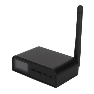 BT07 Bluetooth 5.1 Receiver Transmitter, Multi Bluetooth 5.1 Adapter for Stereo Receiver, Long Range Bluetooth Audio Transmitter Receiver with Screen for Mobile Phones TVs