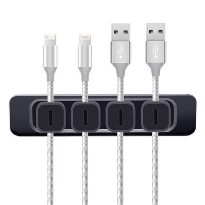 DRM Cable Clips Organizer Magnetic Cable Management Clips Cord Organizer Self Adhesive Sticky for All Wires, Desk Wall Desktop Cord Office Home USB Cable Power Wire Mouse Cable, Black