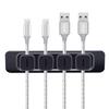 DRM Cable Clips Organizer Magnetic Cable Management Clips Cord Organizer Self Adhesive Sticky for All Wires, Desk Wall Desktop Cord Office Home USB Cable Power Wire Mouse Cable, Black view 1