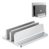 BULL-TECH New Vertical Laptop Stand, Adjustable 2 Slot Aluminum Desktop Holde(Up to 17.3 inch), Fits All MacBook/Microsoft Surface/HP/Dell/ChromeBook/iPad and Gaming Laptops (Silver) view 1