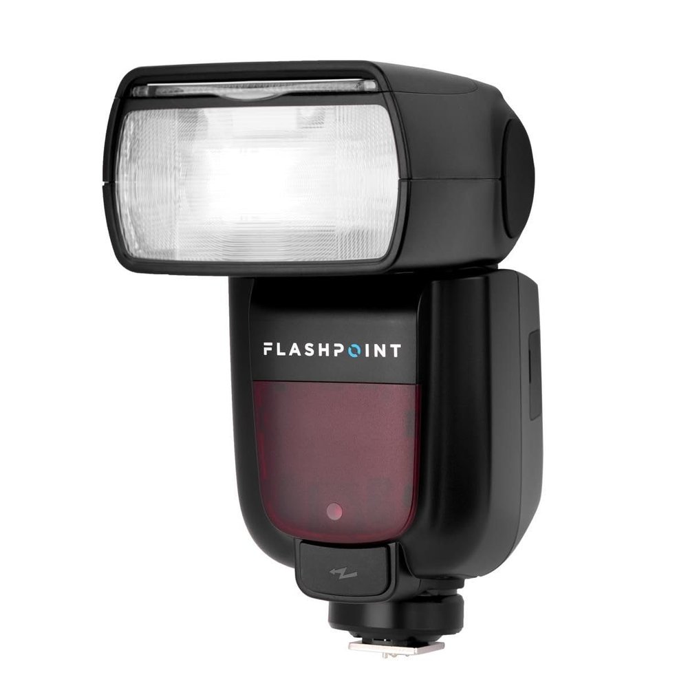 Flashpoint Zoom II AA R2 TTL On Camera Flash Speedlight for Panasonic and Olympus, 76ws 2.4GHz Speed Light with 0.1-2.6s Recycle Time, 4X AA Alkaline 1.5v LR6 Batteries, 330 Full-Power Flashes