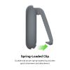 Belkin Apple AirTag Secure Holder with Clip - AirTag Holder - Durable Scratch Resistant AirTag Case - Apple Air Tag Case with Spring Loaded Clip - Attach to Backpack, Clothing, & Luggage - Dark Gray view 3