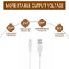 Digipartspower 5ft White Micro USB Data/Sync Cable Cord Lead for Blackweb Atlantis Bluetooth Floating MP3 Speaker Model No.: BWA15AV106 8WA15AV106 view 2