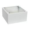 Lowell CB86-SGA Steel Enclosure for 8-Inch Speaker, Surface Mount; 20-Gauge 1-Piece U.S. Steel, Welded Seams, White Finish; 6-Inch Deep; 1-Inch Thick Batting; for Screw-Mount Grille view 1