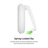 Belkin Apple AirTag Secure Holder with Clip - AirTag Holder - Durable Scratch Resistant AirTag Case - Apple Air Tag Case with Spring Loaded Clip - Attach to Backpack, Clothing, and Luggage - White view 3