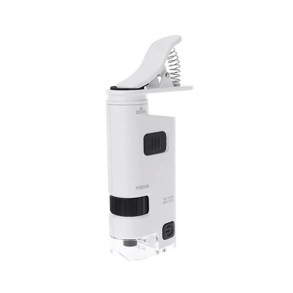 Microscope Accessories Kit 80-120X Phone Clip Microscope Microscope Slides