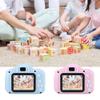 Mini Kids Video Camera, 2.0 inch Color Screen Digital Kids Camera 1080P Rechargeable Children's Camera with Lanyard Toy Gifts for Girls Boys Birthday Party(Pink) view 2