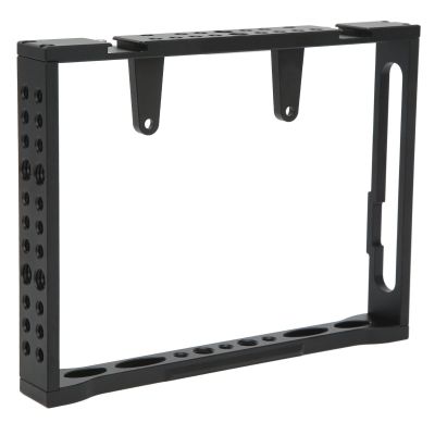 Hilitand Monitor Cage for FW759, Multi 1/4 3/8 Hole Cold Shoe Camera Monitor Cage, Aluminum Alloy, Black