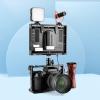 Hilitand Monitor Cage for FW759, Multi 1/4 3/8 Hole Cold Shoe Camera Monitor Cage, Aluminum Alloy, Black view 2