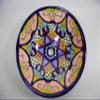 16" ROUND TALAVERA SINK ceramic bathroom vessel sink, mexican handmade folk art view 2