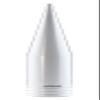 TRUE SPIKE 5.5 inch Fat Spike White Antenna in Heavy Gauge CNC Machined Billet Aluminum Short Compatible with Nissan Titan view 1