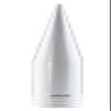 TRUE SPIKE 5.5 inch Fat Spike White Antenna in Heavy Gauge CNC Machined Billet Aluminum Short Compatible with Ford Raptor F-150 view 1
