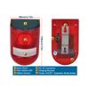 Solar-Powered Motion Sensor Outdoor Indoor Alarm with Loud Siren Sound Strobe Light view 4