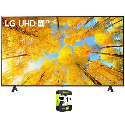 LG 75UQ7590PUB 75 Inch HDR 4K UHD Smart TV Bundle with 1 YR CPS Enhanced Protection Pack
