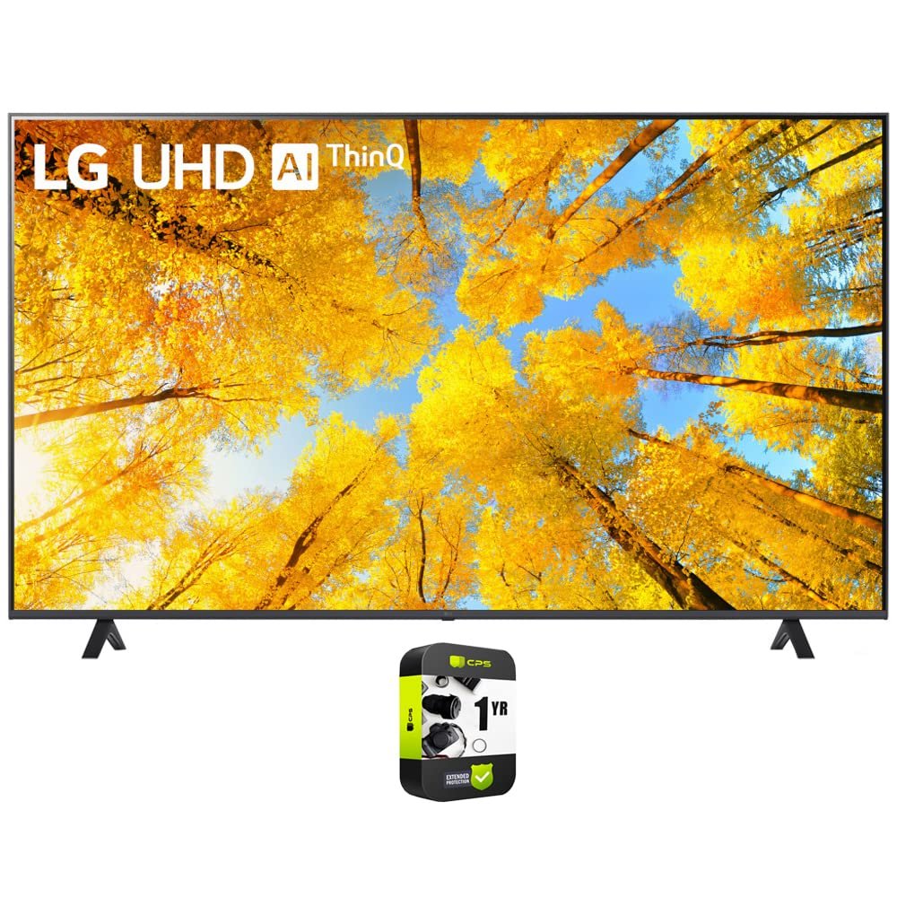 LG 75UQ7590PUB 75 Inch HDR 4K UHD Smart TV Bundle with 1 YR CPS Enhanced Protection Pack