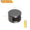 Round Glass Hanging Clips, 4 Pcs Mirror Clips, Frameless Glass Shelf Bracket Clamp Wall-Mounted, Aluminum Alloy Material, Black view 2