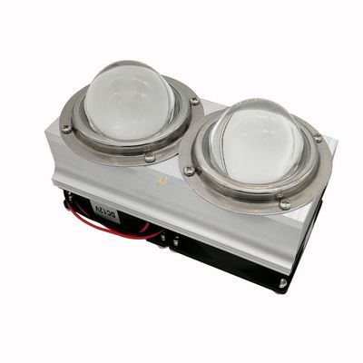 100W 200W High Power LED Heatsink Cooling With Fans 57mm /44mm / 67mm Lens +Reflector Bracket - (Color: 66mm Lens)