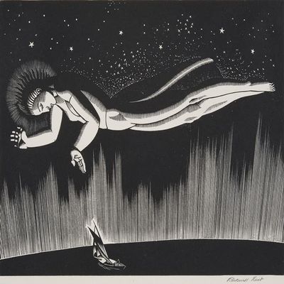 ROCKWELL KENT : Starlight : Archival Quality Art Print