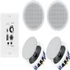 Herdio Home Audio Package in Wall Bluetooth Amplifier Volume Control Receiver Wall Plate with 6.5 Inch 640W Ceiling Speakers(2 Pairs) view 1