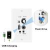 Herdio Home Audio Package in Wall Bluetooth Amplifier Volume Control Receiver Wall Plate with 6.5 Inch 640W Ceiling Speakers(2 Pairs) view 2