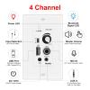 Herdio Home Audio Package in Wall Bluetooth Amplifier Volume Control Receiver Wall Plate with 6.5 Inch 640W Ceiling Speakers(2 Pairs) view 3