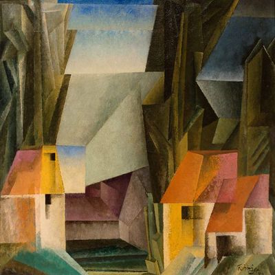 Lyonel Feininger : Hopfgarten : 1920 : Archival Quality Art Print