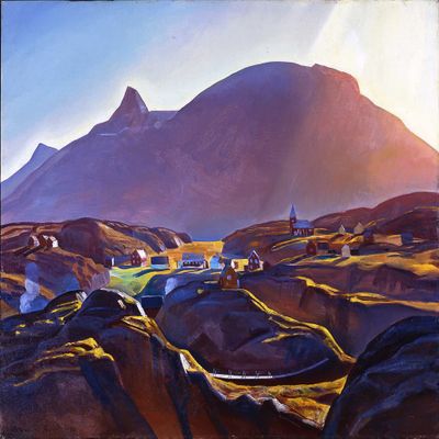 ROCKWELL KENT : Holsteinberg, Greenland, : Archival Quality Art Print