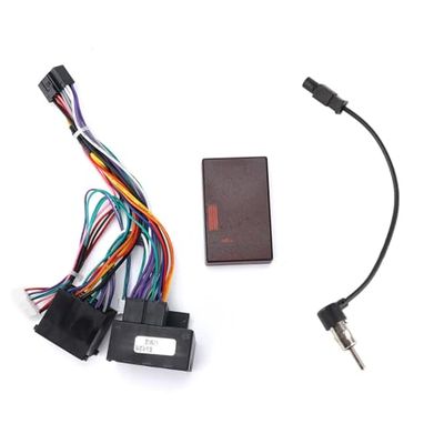 Radio Wiring Harness, Car Power Cable Audio Wiring Harness Adapter with Canbus Box Replacement for F30/F10/X5/E46/E39/E53