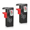 2Pcs Battery Tester Checker, Universal Battery Checker for AA AAA C D 9V 1.5V Button Cell Household Batteries Smal Electrical Monitor Meter Equipment (Requires No Battery for Operating) view 1