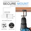 IFCASE Under Desk Laptop Mount, Metal Under Desk Shelf Holder for Laptop, Mac mini, MacBook, Keyboard with Anti-Scratch Silicone (Black) view 3