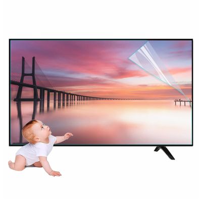 XRRX 32-75 Inch TV Anti-Blue Light Matte Filter - Anti Glare TV Screen Protector Anti UV Anti-Reflection Rate Up to 90%, Relieve Eye Strain for TCL/Samsung/Toshiba/Sony/LG/Hisense / 58in1269x721mm