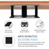 IFCASE Under Desk Laptop Mount, Metal Under Desk Shelf Holder for Laptop, Mac mini, MacBook, Keyboard with Anti-Scratch Silicone (Silver) view 4