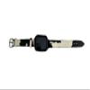Black & White Hair on Cowhide Smart Watch Band view 1