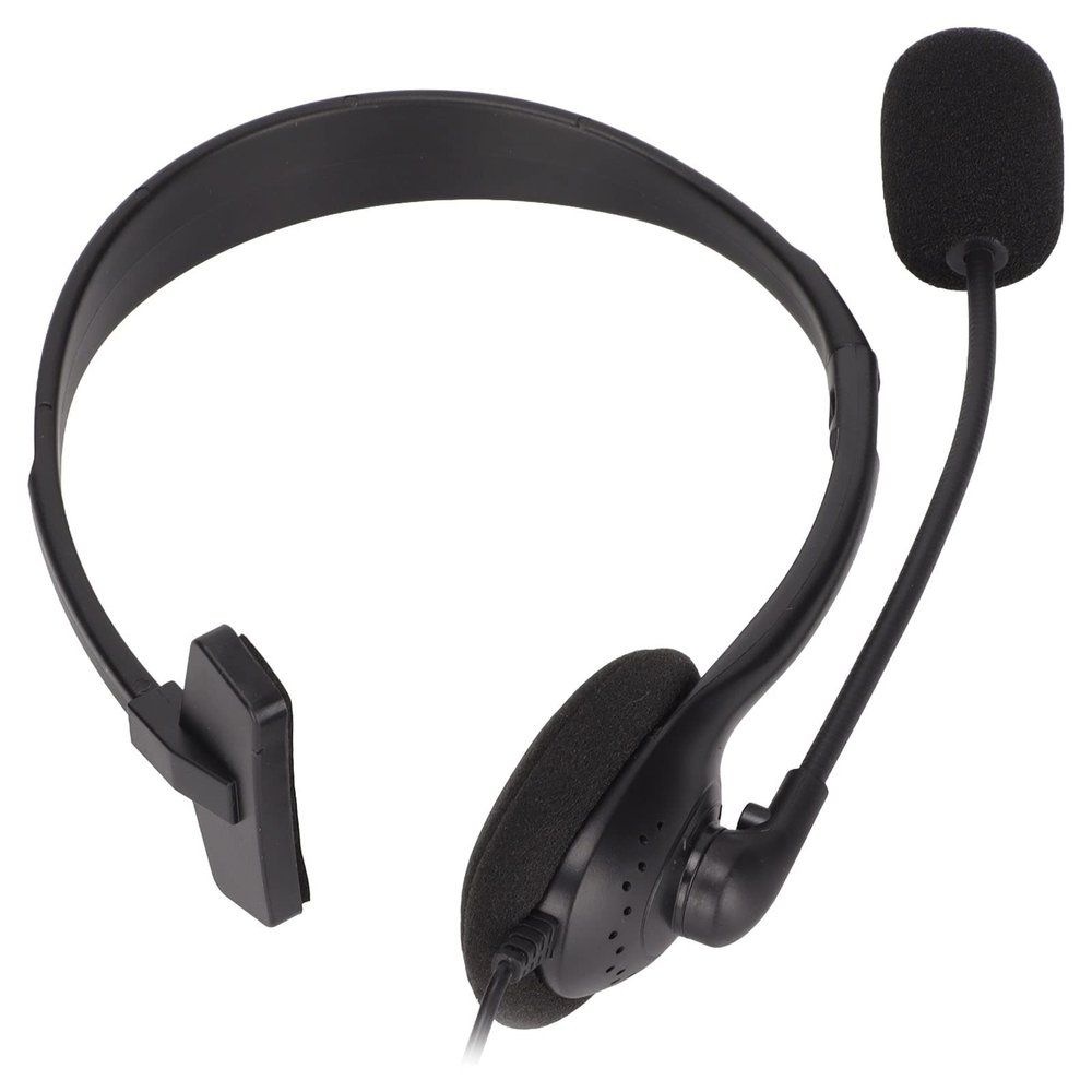 Kafuty-1 Telephone Headset,3.5mm Corded Mono Headset Headphone with Noise Canceling Mic,Support Volume Adjustment and Microphone Mute,for Call Center,Office,Telephone Counselling Services