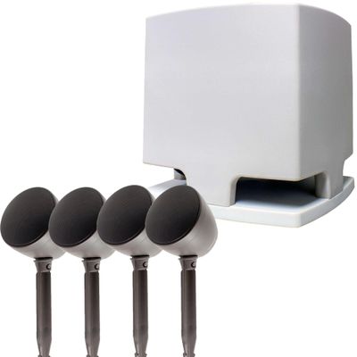 Current Audio CA-LZ100 UltraScape Series 8" Tan Hardscape Subwoofer and 4 Landscape Satellite Speakers Package