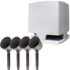 Current Audio CA-LZ100 UltraScape Series 8" Tan Hardscape Subwoofer and 4 Landscape Satellite Speakers Package view 1